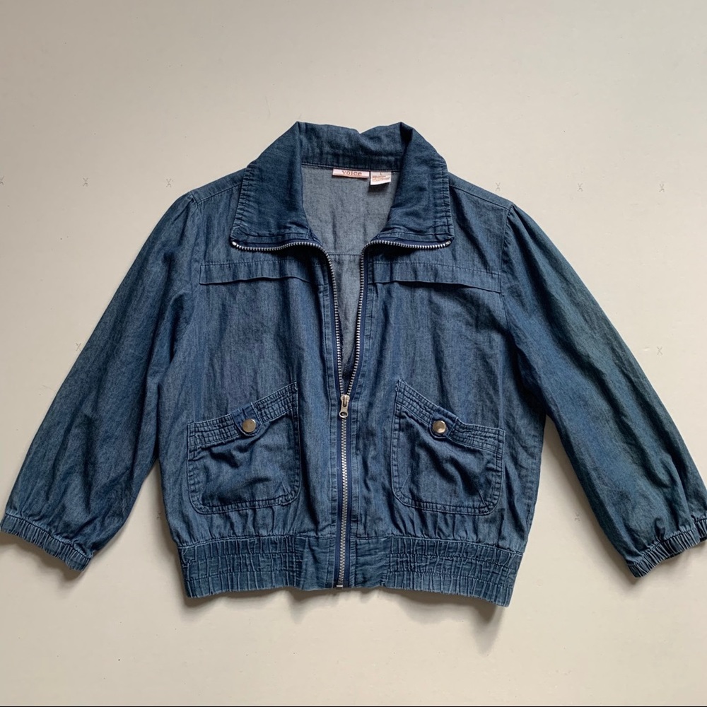 VINTAGE Voice Pilot Style Chambray Jacket